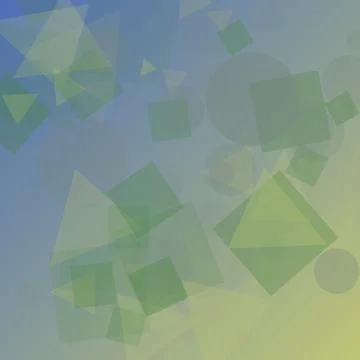Abstract geometric background with overlapping transparent shapes on blue a.. 스톡 일러스트