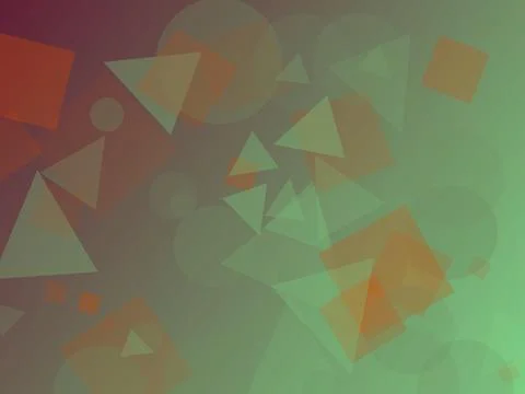 Abstract Geometric Background with Overlapping Triangles Squares and Circle.. Stock Illustration