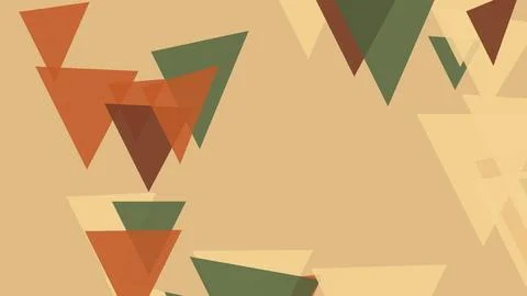 Abstract geometric background with overlapping triangles in earthy autumn t.. Stock Illustration