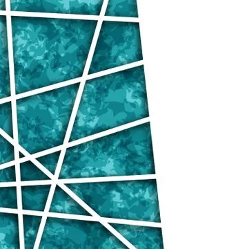 Abstract Geometric Background with Paper Lines Stock Illustration