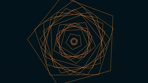 Abstract Geometric Background Pattern of Connecting Lines and Shapes Stock Footage 341058378