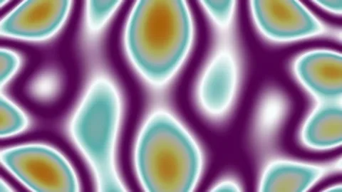 Abstract geometric background pattern of flowing orange and blue waves Video stock 342160605
