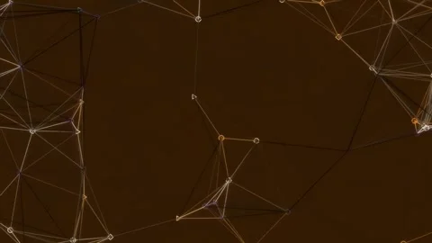 Abstract geometric background pattern of interconnected lines and dots Stock Footage 342203871