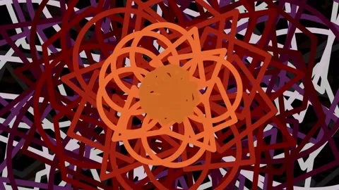 Abstract Geometric Background Pattern of Interconnected Lines and Shapes Stock Footage 342203874