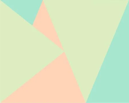 Abstract geometric background, pattern light green, beige, green triangle shapes 스톡 일러스트