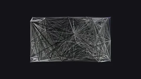 Abstract geometric background pattern, modern tech futuristic design overlay Stock Footage 337161968