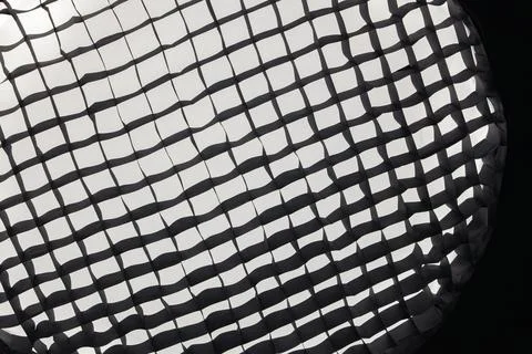 Abstract geometric background pattern of a photography studio softbox honey.. Stock Photos