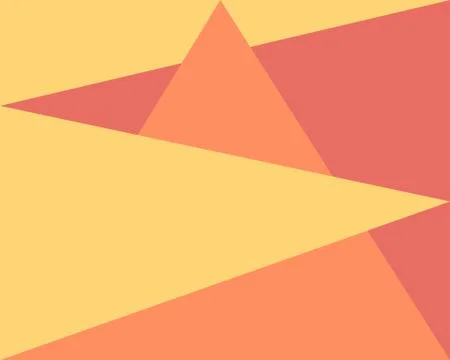 Abstract geometric background, pattern yellow orange red triangle shapes. Illustrazione stock