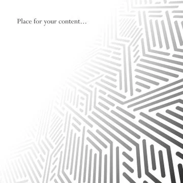 Abstract geometric background with perspective - tech design Illustrazione stock