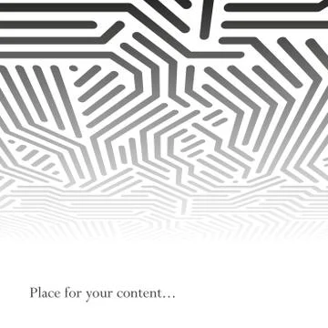 Abstract geometric background with perspective - tech design. 库存插图