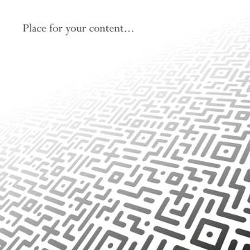 Abstract geometric background with perspective - tech design Stockillustratie