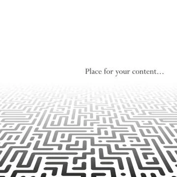 Abstract geometric background with perspective - tech design. Striped digital Stock Illustration
