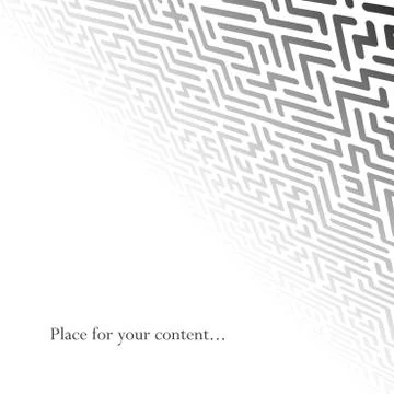 Abstract geometric background with perspective - tech design Иллюстрация