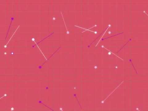 Abstract Geometric Background with Pink Grid Pattern and Colorful Dots and .. Illustrazione stock