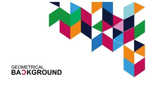 Abstract geometric background with place for your text. Stock Illustration