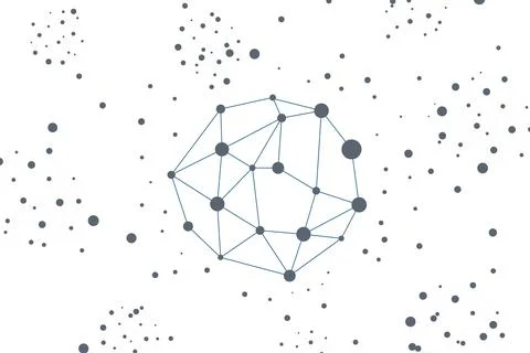 Abstract geometric background. Plexus mesh backdrop. Vector Stock Illustration