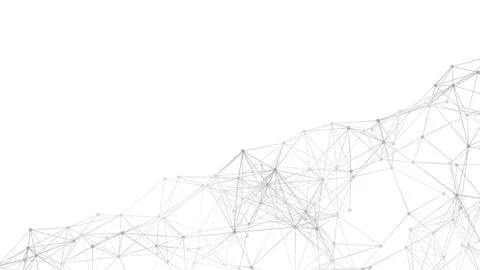 Abstract geometric background. Plexus mesh backdrop illustration. Stock Illustration