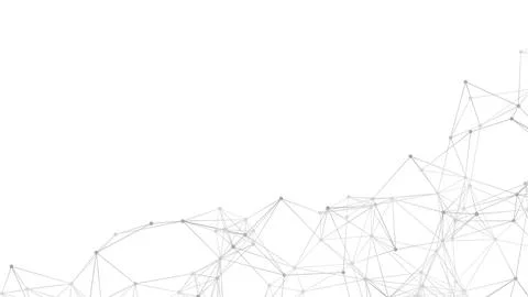 Abstract geometric background. Plexus mesh backdrop illustration. Stock Illustration