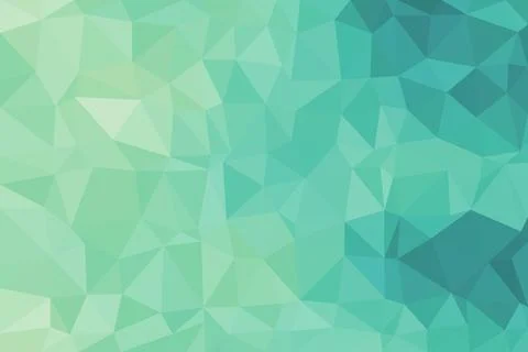 Abstract geometric background with polygon shapes in green Stock Illustration