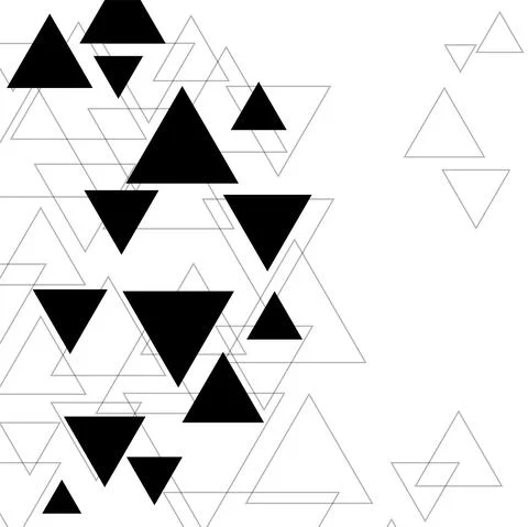 Abstract geometric background with polygonal triangles. Vector illustration Stock Illustration