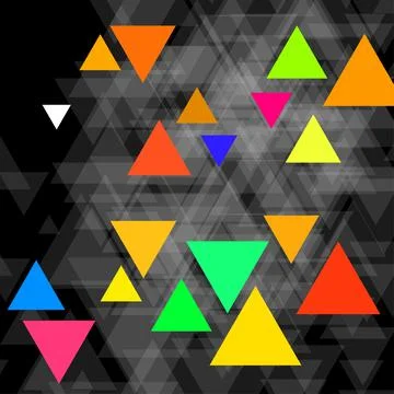 Abstract geometric background with polygonal triangles. Vector illustration Stock Illustration