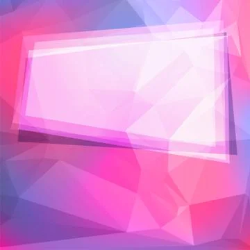 Abstract geometric background with polygons and frame Stock Illustration