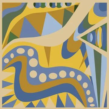 Abstract geometric background. Pucci style Stock Illustration