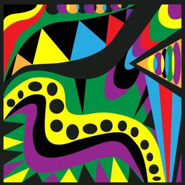 Abstract geometric background. Pucci style Stock Illustration