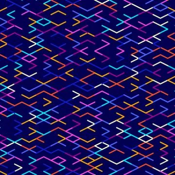 Abstract geometric background, random colored sticks. Seamless pattern. Stock Illustration