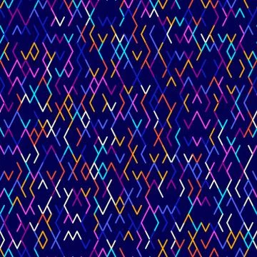 Abstract geometric background, random colored sticks. Seamless pattern. Stock Illustration