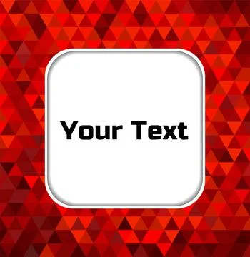 Abstract geometric background with red triangles. Geometric texture. Vector i Stock Illustration