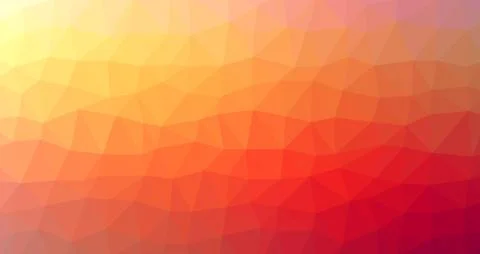 Abstract geometric background of red-yellow triangular polygons Stock Illustration