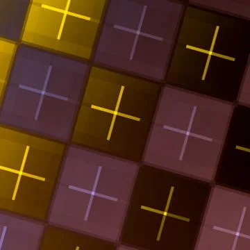 Abstract geometric background - repeating tiles - green purple square tile pa Stock Illustration