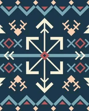 Abstract geometric background in scandinavian style Stock Illustration