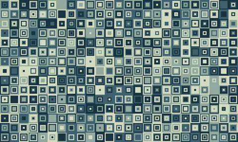 Abstract geometric background.  Seamless pattern of varying sized squares in  Stock Illustration