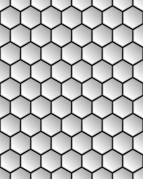 Abstract geometric background seamless wallpaper with hexagons. Vector illust Stock Illustration