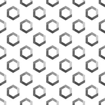 Abstract geometric background seamless wallpaper with hexagons. Vector illu.. Stockillustratie