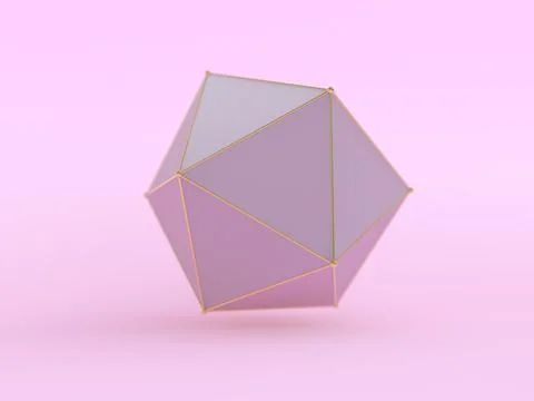 Abstract geometric background with shapes. 3D illustration Illustrazione stock