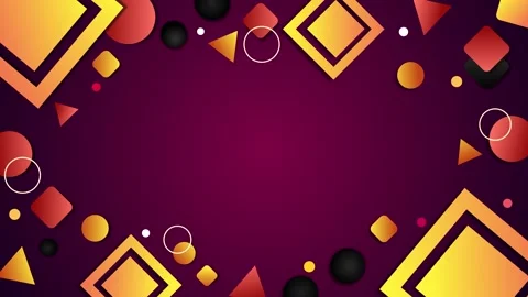 Abstract geometric background with shapes and circles animation Stock Footage 339292240