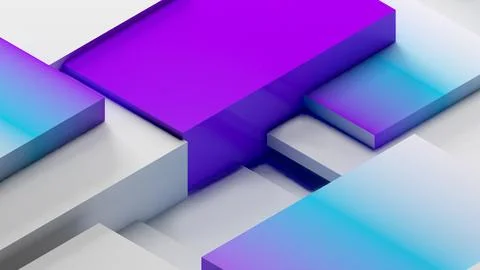 Abstract geometric background shapes colour square in relief, both high and.. イラスト素材