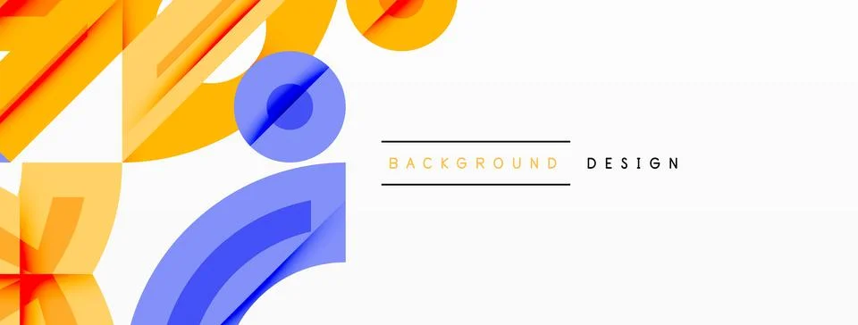 Abstract geometric background shapes forming a modern, symmetrical pattern. Bold Stock Illustration