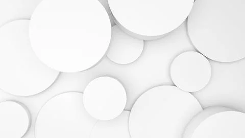 Abstract geometric background shapes White circle in relief, both high and .. Stock Illustration