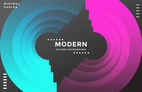 Abstract geometric background. Simple shapes compositions Stock Illustration