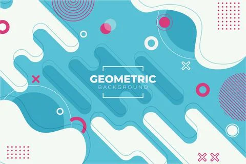 Abstract Geometric Background Soft Blue Pink and White with Dynamic Diagonal  Stock Illustration