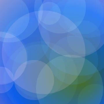 Abstract Geometric Background with Soft Overlapping Blue Circles and Mesh G.. Stock Illustration