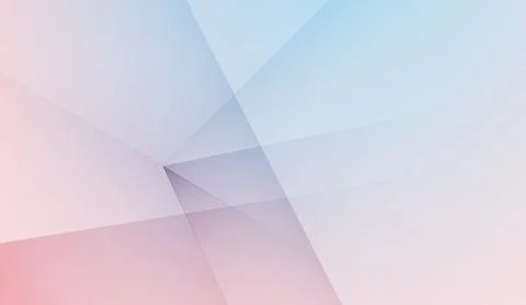 Abstract geometric background with soft pastel blue and pink gradients Stock Illustration