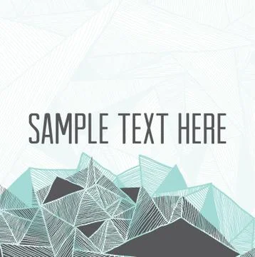 Abstract geometric  background.  Square frame for your text Stock Illustration