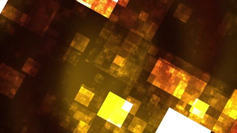 Abstract geometric background with squares in shades of yellow and orange.  Stock Footage 288350697