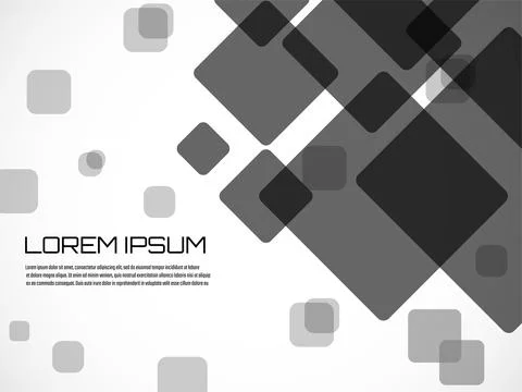 Abstract geometric background with squares. Vector banner design for your con Stock Illustration