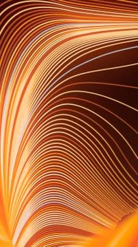 Abstract geometric background with striped wave multi colored pattern. 3d render Illustrazione stock